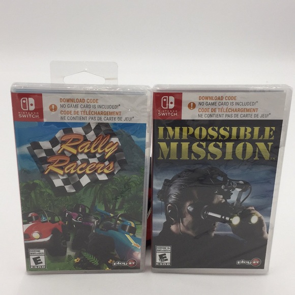 2 Nintendo Switch Rally Racers and Mission Impossible New Sealed - Picture 1 of 12